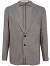 Tagliatore Single Breasted Blazer Clothing In Grey