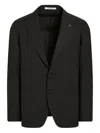 Tagliatore Wool Single-breasted Blazer In Grün