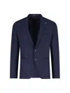 Tagliatore Lapel Single-breasted Jacket With Front Patch Pockets