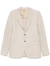 Tagliatore Single-breasted Blazer In Neutrals