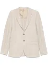 Tagliatore Single-breasted Blazer In Neutrals