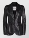 Tagliatore Single Breasted Blazer Notched Lapels Pockets In Black