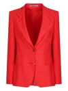 Tagliatore Single-breasted Two-button Jacket In Rot