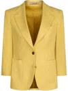 Tagliatore Single-breasted Blazer In Yellow