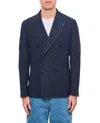 Tagliatore Single-breasted Blue Jacket With Tailored Fit