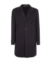Tagliatore Tailored Coat With Notch Lapel And Pockets In Black