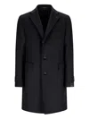 Tagliatore Single-breasted Coat In Black