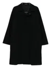 Tagliatore Single-breasted Coat In Black