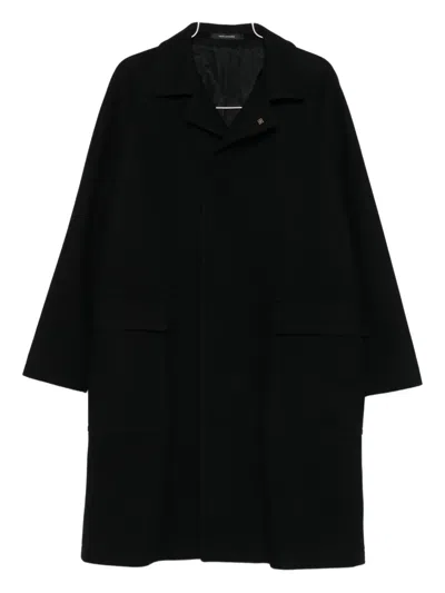 Tagliatore Single-breasted Coat In Black