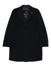 Tagliatore Single-breasted Coat In Black