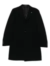 Tagliatore Single-breasted Coat In Black