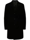Tagliatore Tailored Coat With Notch Lapel And Pockets In Black