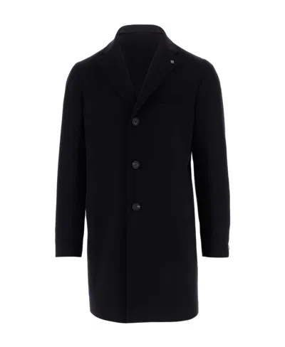 Tagliatore Single-breasted Coat In Black