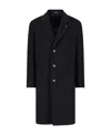 Tagliatore Single-breasted Coat In Black