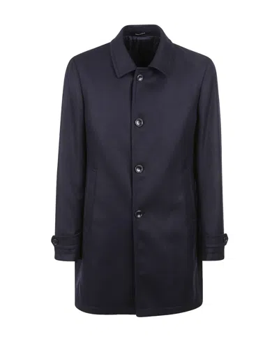 Tagliatore Single-breasted Coat In Black