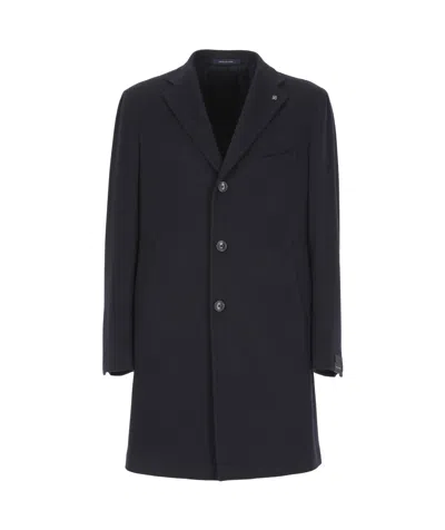 TAGLIATORE TAGLIATORE LONG SLEEVE SINGLE-BREASTED COAT