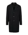 Tagliatore Classic Coat In Black