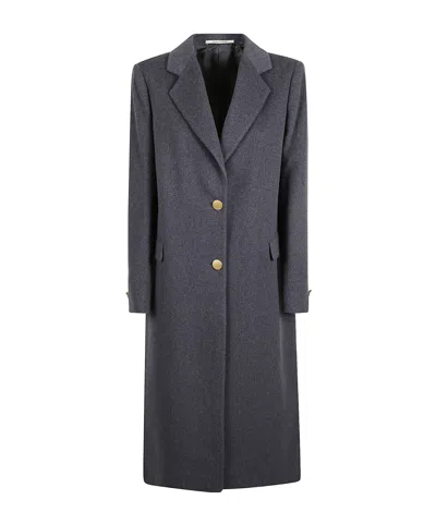 Tagliatore Single Breasted Coat In Blue