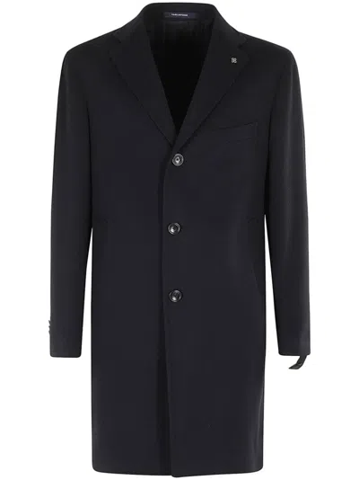 Tagliatore Single-breasted Coat In Burgundy