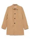 Tagliatore Single-breasted Coat In Brown