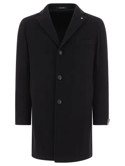 Tagliatore Single-breasted Coat Coats Black