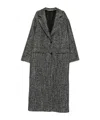 Tagliatore Wool Blend Single-breasted Coat In Black