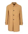 Tagliatore Impermeabile Sfoderato Nolan Misto Cotone In Brown
