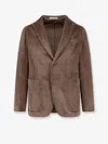 Tagliatore Single-breasted Corduroy Blazer In Brown