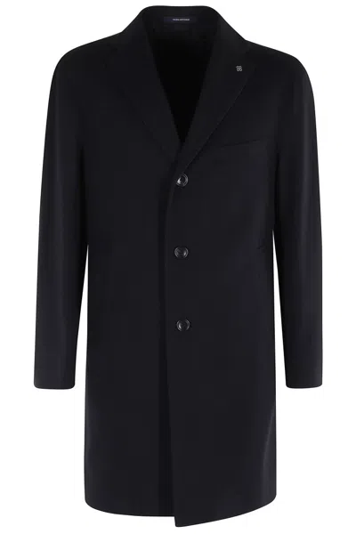 TAGLIATORE SINGLE-BREASTED CUT-OFF COAT