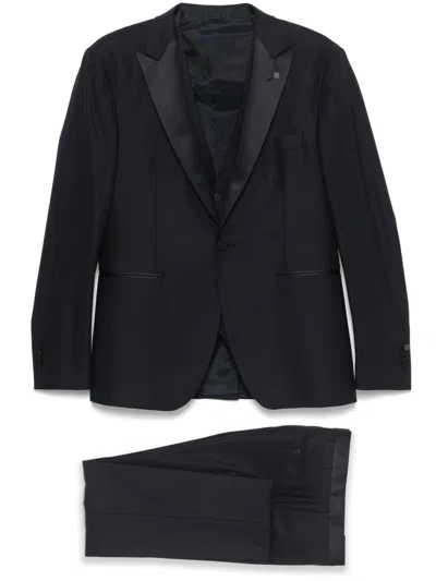 Tagliatore Single-breasted Dinner Suit In 蓝色