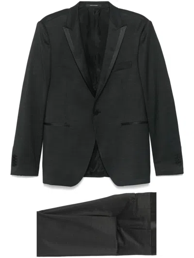 Tagliatore Single-breasted Dinner Suit In 黑色