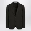 Tagliatore Wool Single-breasted Blazer In Green