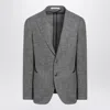 Tagliatore Single-breasted Grey Jacket In Wool Blend