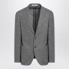 Shop Tagliatore Single-breasted Grey Jacket In Wool Blend