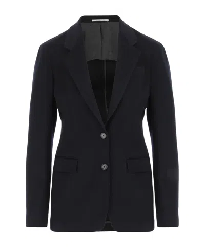Tagliatore Single-breasted Blazer In Black