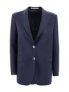 Tagliatore Tailored Single-breasted Blazer Notch Lapel In Blue