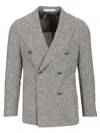 Tagliatore Single-breasted Jacket Jackets Grey In Grey
