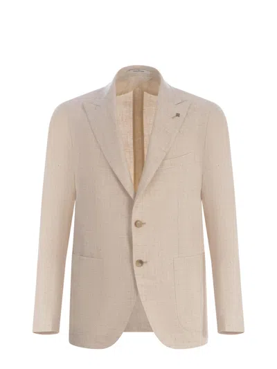Tagliatore Single-breasted Jacket  In Neutral