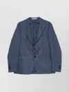 Tagliatore Single-breasted Jacket With Notch Lapel In Blue