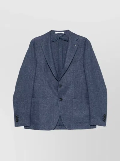 Tagliatore Single-breasted Jacket With Notch Lapel In 310 Avion