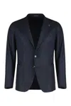 Tagliatore Single-breasted Jacket With Two Buttons In Blue