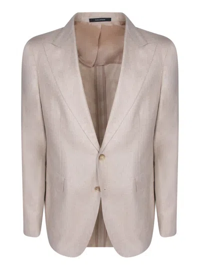 Tagliatore Single-breasted Light Beige Jacket