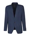 Tagliatore Linen Jacket In Blue