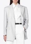 Tagliatore Single-breasted Linen Jacket