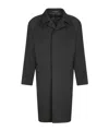 Tagliatore Single-breasted Mid-length Coat In Gray