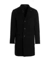Tagliatore Tailored Coat With Notch Lapel And Pockets In Black