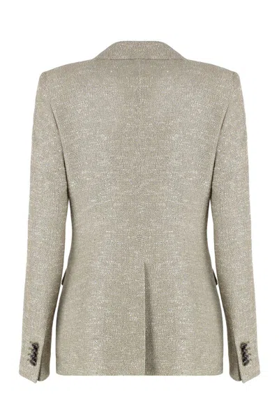 Tagliatore Single-breasted One Button Jacket In Beige