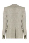 Tagliatore Single-breasted One Button Jacket In Beige