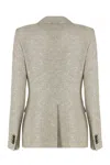 Tagliatore Single-breasted One Button Jacket In Beige