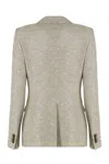 Tagliatore Single-breasted One Button Jacket In Beige